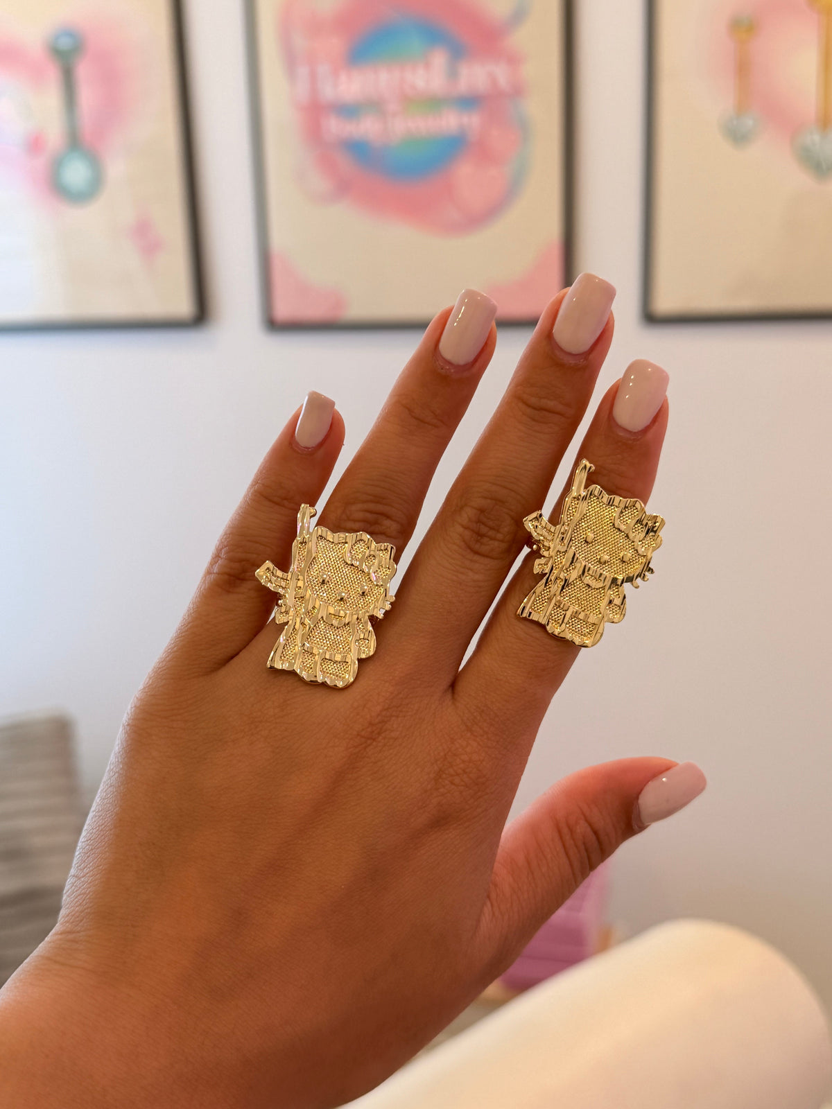 Big Kitty Ring Size 6